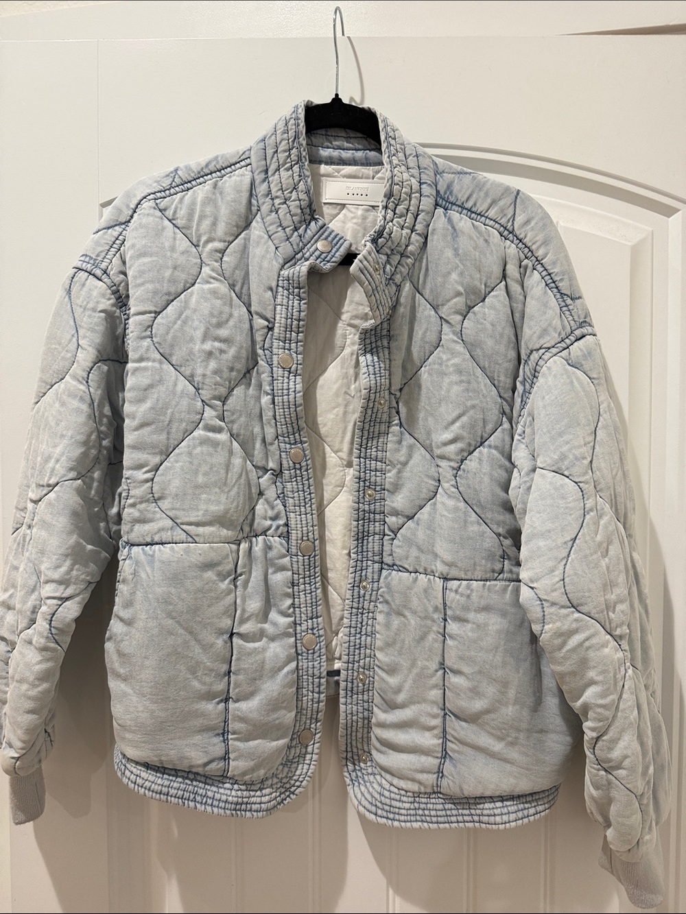 Blank NYC Light Blue Quilted Jacket